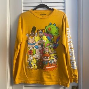 Nickelodeon Size S Classic Cartoon Character Long Sleeve T Rug Rats Ren & Stimpy